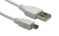 236-9073 RS PRO USB 2.0, Male USB A to Male Mini USB B, 5m