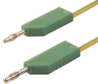 934063188 Hirschmann Test & Measurement Test lead, 32A, 60V dc, Green/Yellow, 1m Lead Length