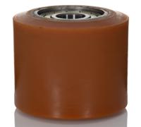 1537-cc LAG Orange Polyurethane Abrasion Resistant, High Load Capacity, Laceration Resistant, Non-Marking Trolley Wheel, 700kg