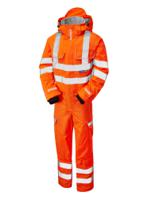 pr505r-r-5xl PULSAR Orange Reusable Hi Vis Overalls, 5XL