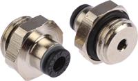 3101-04-13 Legris LF3000 Series Straight Threaded Adaptor, G 1/4 Male to Push In 4 mm, Threaded-to-Tube Connection Style