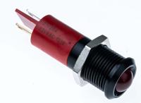 210-254 RS PRO Red Panel Mount Indicator, 230V ac, 14mm Mounting Hole Size, IP67