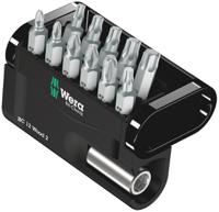 05057422001 Wera Impact Bit Set 12 Pieces, Hexagon, Phillips, Pozidriv, Torx