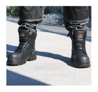 rf460-03 Rockfall Black Non Metallic Toe Capped Safety Boots, UK 3, EU 36