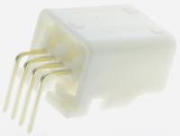 1565749-1 TE Connectivity, TH 025 Automotive Connector Socket Natural Through Hole 4 Way, Solder Termination