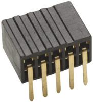 m50-3200545 HARWIN Right Angle Through Hole Mount PCB Socket, 10-Contact, 2-Row, 1.27mm Pitch, Solder Termination