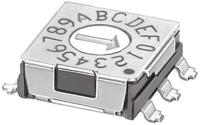 smr13016 KNITTER-SWITCH 16 Way Surface Mount DIP Switch, Rotary Flush Actuator