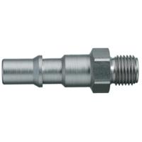 84sfaw21sxn Legris Nickel Plated Brass Female, Male Pneumatic Quick Connect Coupling, G 1/4 Male Hose Barb