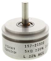 157s502mx Vishay 157 5kΩ Rotary Potentiometer 1-Gang Servo Mount, 157S502MX