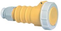 31298 Bals IP67 Yellow Cable Mount 2P + E Industrial Power Socket, Rated At 16A, 110 V