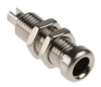 930147000 Hirschmann Test & Measurement Silver Female Banana Socket, 4 mm Connector, Solder Termination, 16A, 60V dc, Nickel