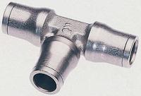 3604-12-00 Legris LF3600 Series Tee Tube-to-Tube Adaptor Push In 12 mm, Push In 12 mm to Push In 12 mm, Tube-to-Tube Connection