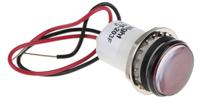 557-1505-203f Dialight Red Panel Mount Indicator, 24V dc, 17.5mm Mounting Hole Size, Lead Wires Termination