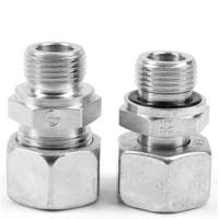 ge18lredomdcf Parker Straight Tube to Port Male 24° DIN Cone to Male BSPP, GE18LREDOMDCF