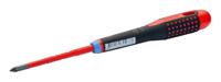 be-8810sl Bahco Pozidriv Insulated Screwdriver, PZ1-PZ2 Tip, VDE/1000V