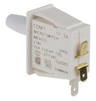 1dm1 Honeywell Bullet Nose Plunger Micro Switch, Quick Connect Terminal, 10 A @ 277 V ac, SP-CO