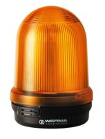 82939055 Werma 829 Series Yellow EVS Beacon, 24 V, Base Mount, LED Bulb