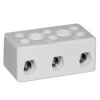 chtb103n CAMDENBOSS CHTB Series Terminal Block, 3-Way, 57A, 10 mm2 Wire, Screw Termination