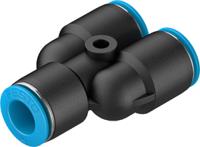 qsy-10 Festo QSY Series Y Tube-to-Tube Adaptor, Push In 10 mm to Push In 10 mm, Tube-to-Tube Connection Style, 153151