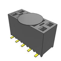 ssm-105-l-dv-be-k-tr Samtec SSM Series Vertical Surface Mount PCB Socket, 10-Contact, 2-Row, 2.54mm Pitch, SMT Termination