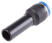 qs-10h-8 Festo QS Series Reducer Nipple, Push In 10 mm to Push In 8 mm, Tube-to-Tube Connection Style, 153043
