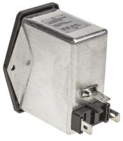 fn284b-2-06 Schaffner 2A, 250 V ac Male Panel Mount IEC Inlet Filter FN284B-2-06, Faston 2 Fuse