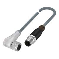 bcc0398 BALLUFF Female 4 way M12 to Male 4 way M12 Sensor Actuator Cable, 600 mm