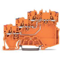 2000-5372 WAGO  TOPJOB S Series Orange, 1mm², 3-Level, Push-In Cage Clamp Termination
