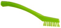 440177 Vikan Extra Hard Bristle Green Scrubbing Brush, 15mm bristle length, PET bristle material