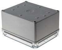 pc-h-95-t-enclosure Fibox Piccolo Series Grey Polycarbonate Enclosure, IP66, IP67, Transparent Lid, 170 x 140 x 95mm