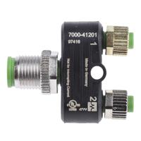 7000-41201-0000000 Murrelektronik Limited Circular Connector Adapter, 4 Contacts, Cable, M12 Connector, Plug, Socket, IP65, IP67, 7000