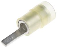 267-4524 RS PRO Insulated Crimp Blade Terminal 10mm Blade Length, 4mm² to 6mm², 12AWG to 10AWG, Yellow