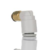 kq2l06-m5a SMC KQ2 Series Elbow Threaded Adaptor, M5 Male to Push In 6 mm, Threaded-to-Tube Connection Style