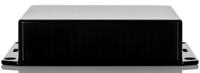 1591gsflbk Hammond 1591 Series Black ABS Enclosure, IP54, Flanged, Black Lid, 121 x 94 x 30mm