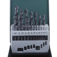 2607019435 Bosch 19-Piece Twist Drill Bit Set for Metal, 10mm Max, 1mm Min, HSS-R Bits