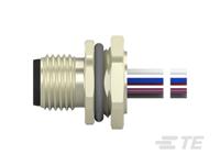t4171220008-001 TE Connectivity Circular Connector, 8 Contacts, Front, M12 Connector, Plug, Male, IP67, M12 Series