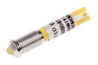 210-210 RS PRO Yellow Panel Mount Indicator, 12V dc, 6mm Mounting Hole Size, Solder Tab Termination