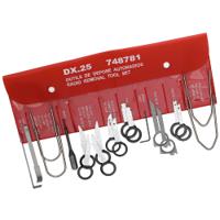 dx25pf Facom 11 Piece Car Radio Removal Tool Kit Tool Kit with Pouch
