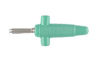 931667104 Hirschmann Test & Measurement Green Male Banana Plug - Solder, 60V dc