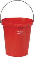 56864 12L Plastic Red Bucket With Handle