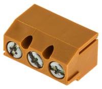 1760500000 Weidmuller PM 5.08 Series PCB Terminal Block, 3-Contact, 5.08mm Pitch, Through Hole Mount, 1-Row, Screw Termination