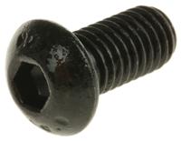 281-344 RS PRO Black, Self-Colour Steel Hex Socket Button Screw, ISO 7380, M8 x 16mm