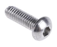 183-8648 RS PRO Stainless Steel Hex Socket Button Screw, ISO 7380, M4 x 12mm
