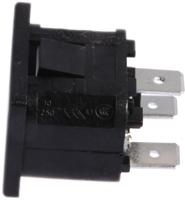px05751563 Bulgin C14 Snap-In IEC Connector Male, 10A, 250 V