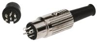 491-223 RS PRO 6 Pole Din Socket, 1A, 100 V ac, Push Lock, Female, Cable Mount