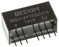 rso-2415szh3 Recom RSO DC-DC Converter, 15V dc/ 67mA Output, 9 → 36 V dc Input, 1W, Through Hole, +85°C Max Temp -40°C Min