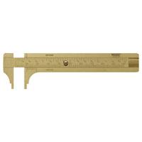 214303 Vogel  100mm Metric Depth Gauge, Brass