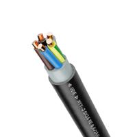 15500833 Lapp NYY-J 16 mm² 5 Core Power Cable, Black PVC, 50m