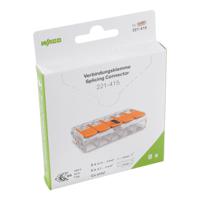 221-415995-008 WAGO, 221 Wire Splice Splice Connector, Clear Insulation 4 mm²