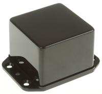 bim2008ip-blk CAMDENBOSS Series 2000 Series Black ABS Enclosure, IP65, Flanged, Black Lid, 75 x 57 x 42mm